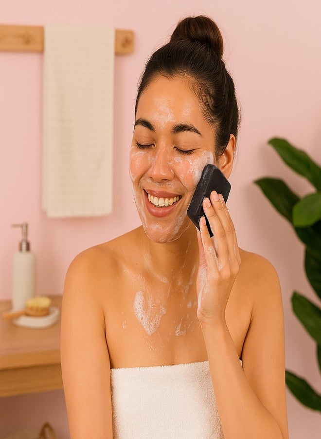 Relumins Black Soap with Plant-Based Extracts – 120g Face & Body Bar for All Skin Types – Gently Helps Improve the Appearance of Uneven Skin Tone, Blemishes, and Dullness - Image 3